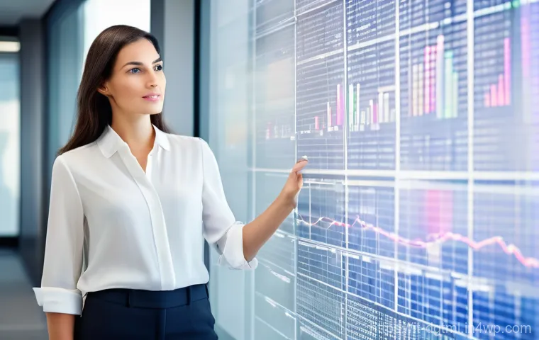 디지털 광고 캠페인의 성과 분석 기법 - **Prompt:** "A focused and insightful female professional, appearing to be in her early 30s with Ita...